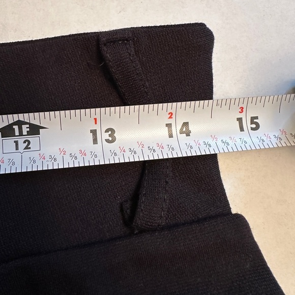 Brigitte Brianna Sexy Modest Size M Women’s Pants Black Wide Leg Zip Back - Picture 7 of 10